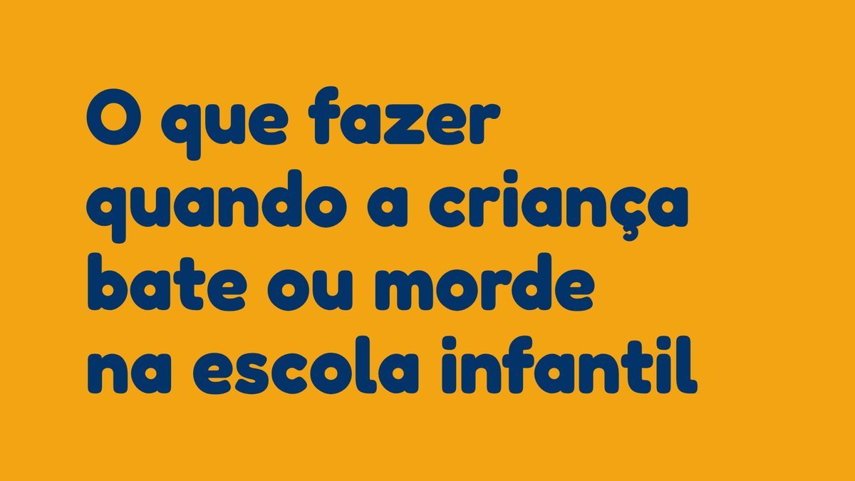 O que fazer quando a criança bate ou morde na escola infantil